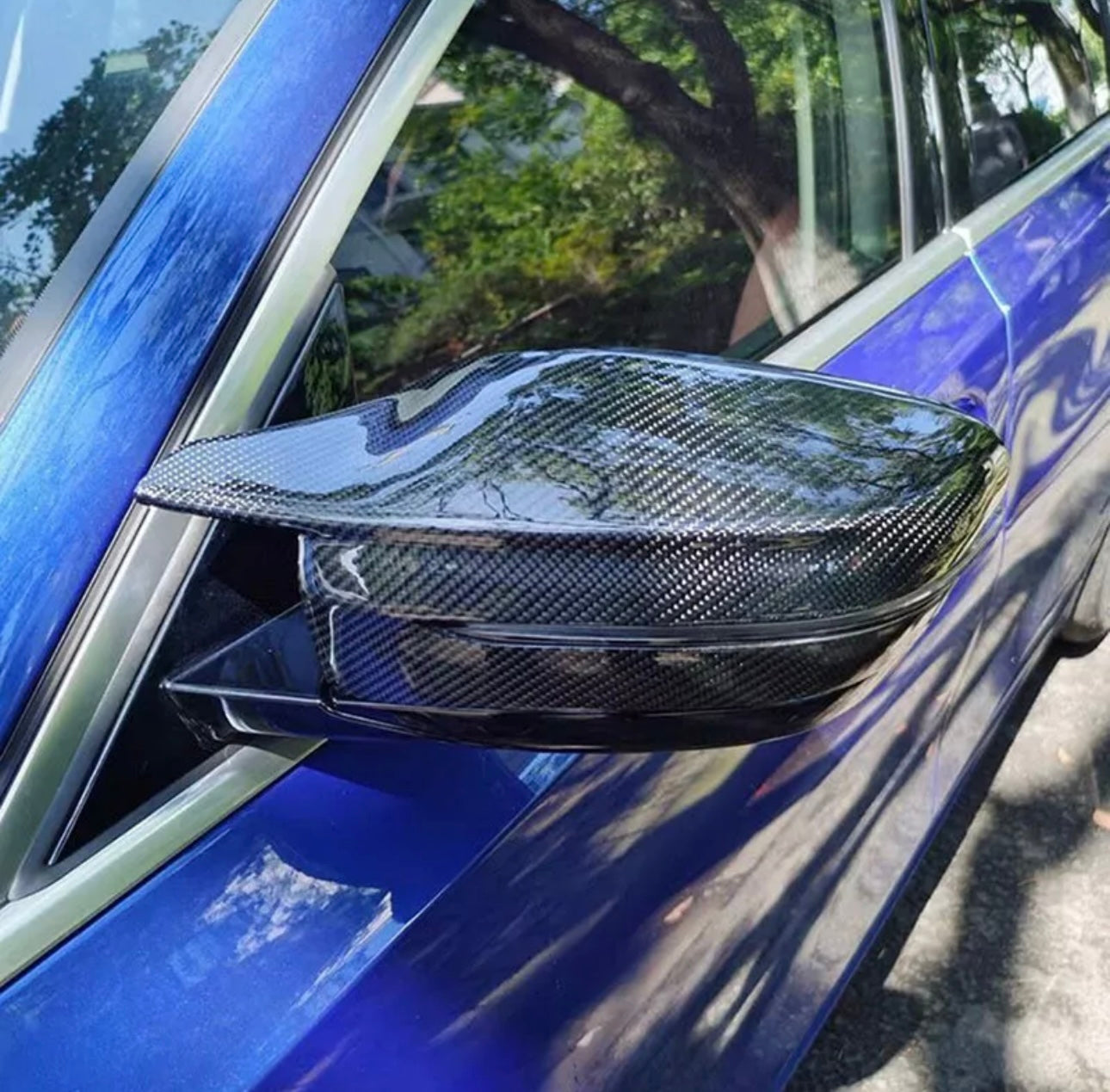 Real Carbon Fiber Mirror Cover Cap Fit For BMW 3er G20 4er G22 G23 G26/ 5er G30