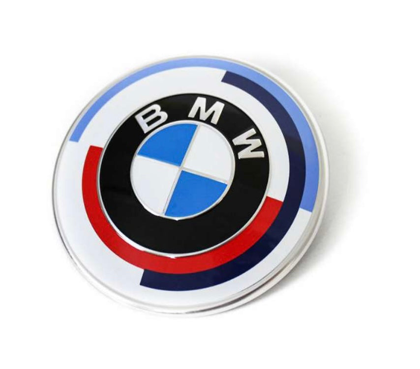 Genuine BMW 51148087190 G22 G23 G42 82mm 50th Anniversary Front Hood Emblem (Inc. 230i, M240iX, 430i & M440i)