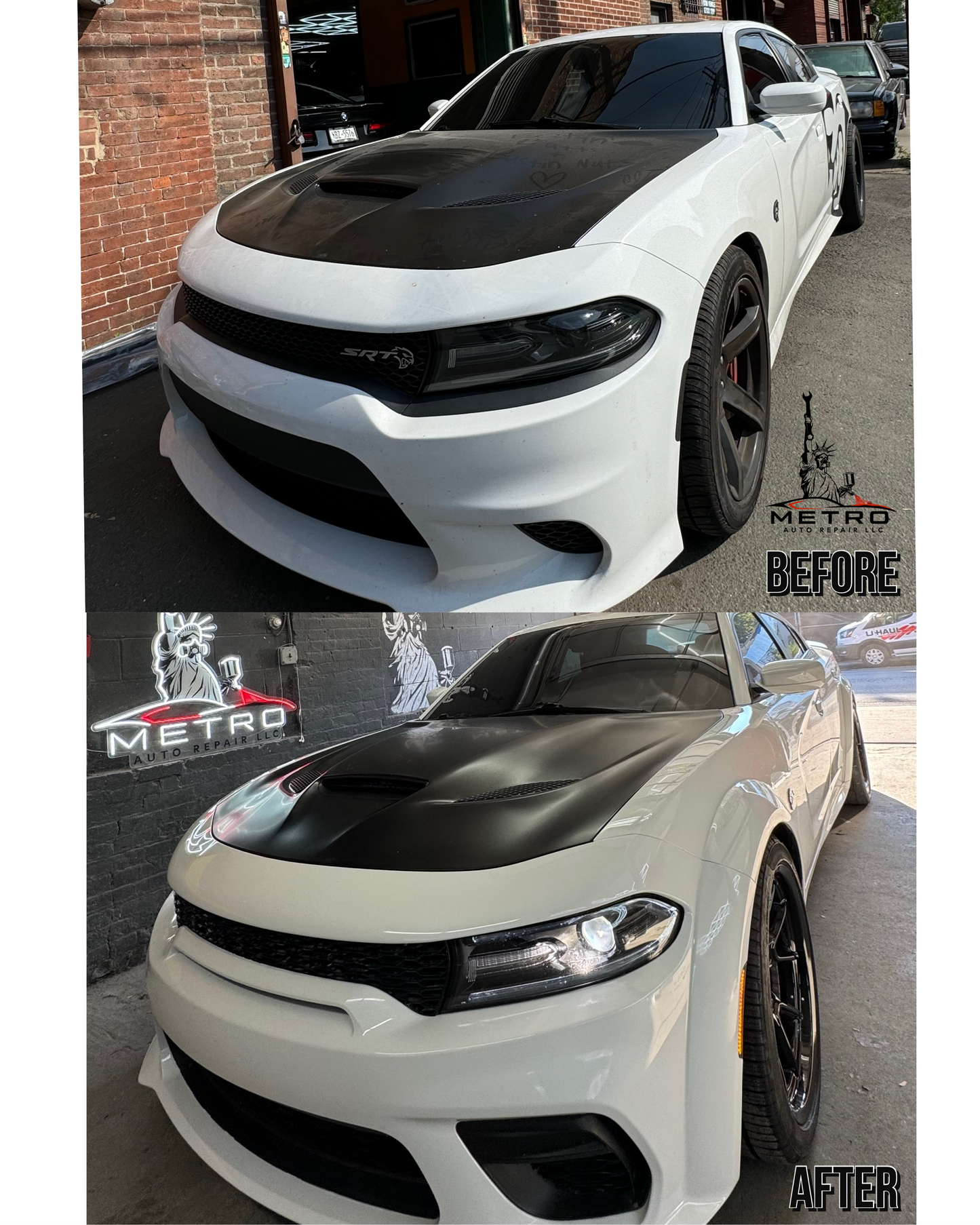 2015-2023 Dodge Charger Full Complete / SRT Hellcat Widebody Kit WITH PAINT & INSTALLATION