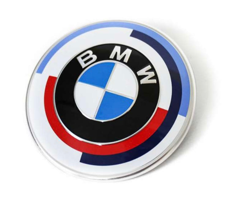 Genuine BMW G22 G23 G82 G83 82mm 50th Anniversary Rear Boot Emblem (Inc. i4 M50, 430i, M440i & M4)